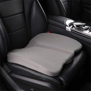 Memory Foam Car Seat Cushion Coccyx Sciatica Pain Relief Gray